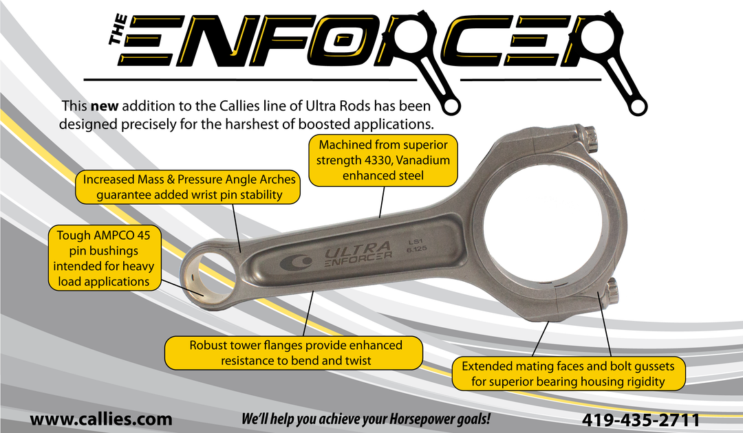 *** IN STOCK *** Callies Ultra Enforcer I-Beam LS 6.125" Conrods | U17175