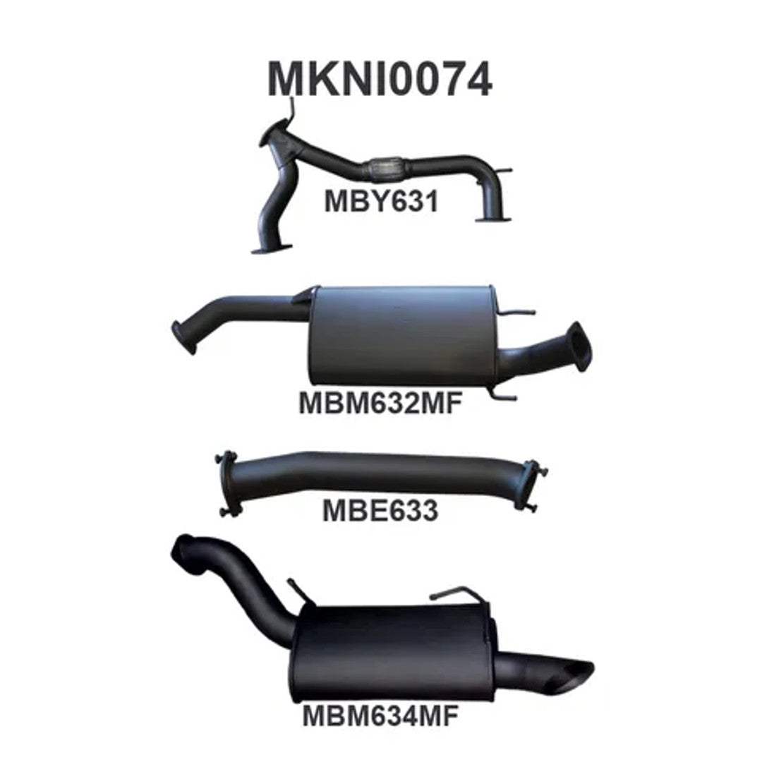 Manta Y62 Patrol 3" Inch Cat Back | Nissan Y62 Patrol | Aluminised Steel Exhaust System