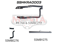 RAM 1500 5.7L V8 Twin 3" Stainless Steel | Medium Noise | Cat Back Without Rear Mufflers | Black Tips