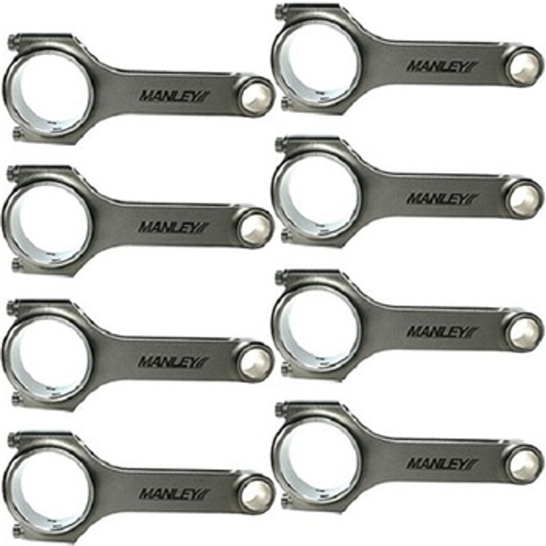 Manley Forged 4340 H-Beam 6.125" Conrods | ARP 2000 Series Rod Bolts