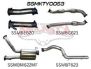 Manta Toyota VDJ 200 series 3" Inch Turbo Back System with 4" Inch Tail Pipe (DPF Delete)| Without Cats or Mufflers | Aluminsed Steel Exhaust System | Toyota Landcruiser 200 Series