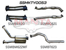 Manta Toyota VDJ 200 series 3" Inch Turbo Back System with 4" Inch Tail Pipe (DPF Delete)| Without Cats or Mufflers | Aluminsed Steel Exhaust System | Toyota Landcruiser 200 Series
