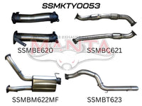 Manta Toyota VDJ 200 series 3" Inch Turbo Back System with 4" Inch Tail Pipe (DPF Delete)| Without Cat | Aluminsed Steel Exhaust System | Toyota Landcruiser 200 Series