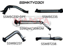 Manta Toyota 300 series 3" Inch Turbo Back | Stainless Steel Exhaust System | Toyota Landcruiser 300 Series V6