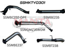 Manta Toyota 300 series 3" Inch Turbo Back | Stainless Steel Exhaust System | Toyota Landcruiser 300 Series V6