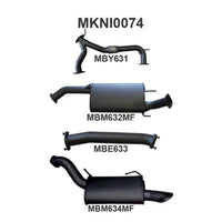 Manta Y62 Patrol  3" Inch Cat Back | Nissan Y62 Patrol | Aluminised Steel Exhaust System