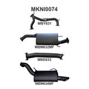Manta Y62 Patrol  3" Inch Cat Back | Nissan Y62 Patrol | Aluminised Steel Exhaust System