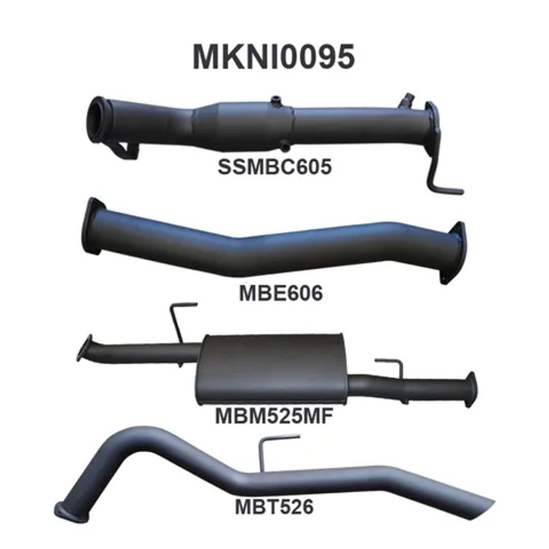 Manta Nissan Navara 3" Inch Turbo Back | D23 NP300 2.3l | Aluminised Steel Exhaust System