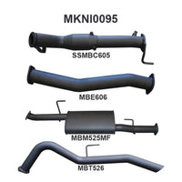 Manta Nissan Navara 3" Inch Turbo Back | D23 NP300 2.3l | Aluminised Steel Exhaust System