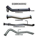 Manta Nissan Navara 3" Inch Turbo Back (Muffler Delete) | D23 NP300 2.3l | Stainless Steel Exhaust System