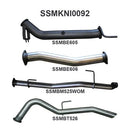 Manta Nissan Navara 3" Inch Turbo Back (Muffler Delete) | D23 NP300 2.3l | Stainless Steel Exhaust System