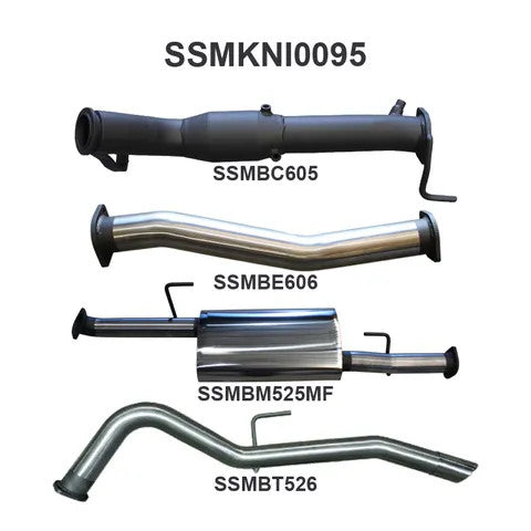 Manta Nissan Navara 3" Inch Turbo Back | D23 NP300 2.3l | Stainless Steel Exhaust System