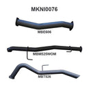 Manta Nissan Navara 3" Inch DPF Back | D23 NP300 2.3l | Aluminised Steel Exhaust System