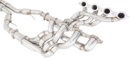 XForce Gen-F | Gen-F2 LSA 1" 7/8 4 into 1 | Polished Stainless Steel | Long Tube Headers with 100 Cell Cats